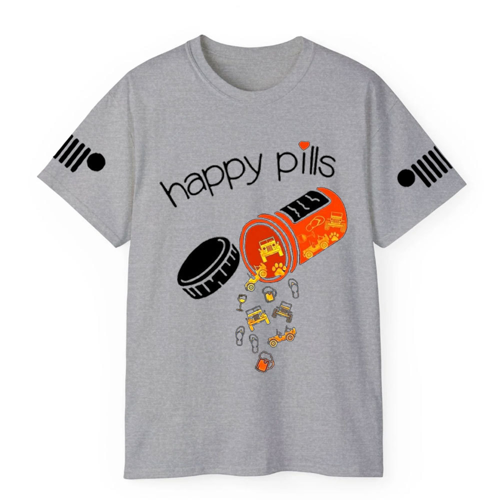 Happy Pills are Beer, Pet and Jp T-Shirt