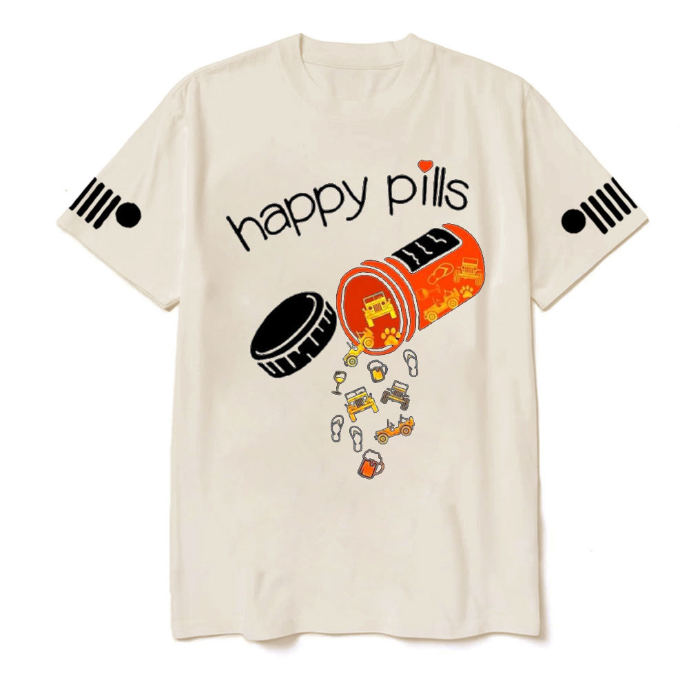 Happy Pills are Beer, Pet and Jp T-Shirt