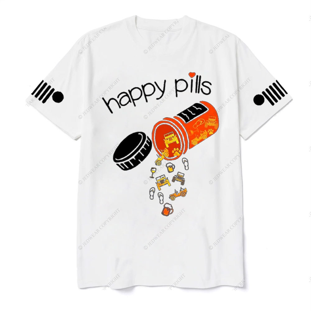 Happy Pills are Beer, Pet and Jp T-Shirt