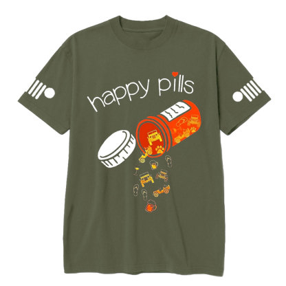Happy Pills are Beer, Pet and Jp T-Shirt