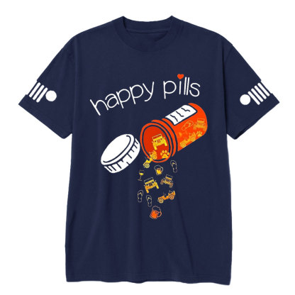 Happy Pills are Beer, Pet and Jp T-Shirt