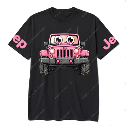 Pink Jp Car Breast Cancer Awareness T-Shirt
