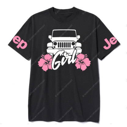 Jp Girl Pink Flowers T-Shirt