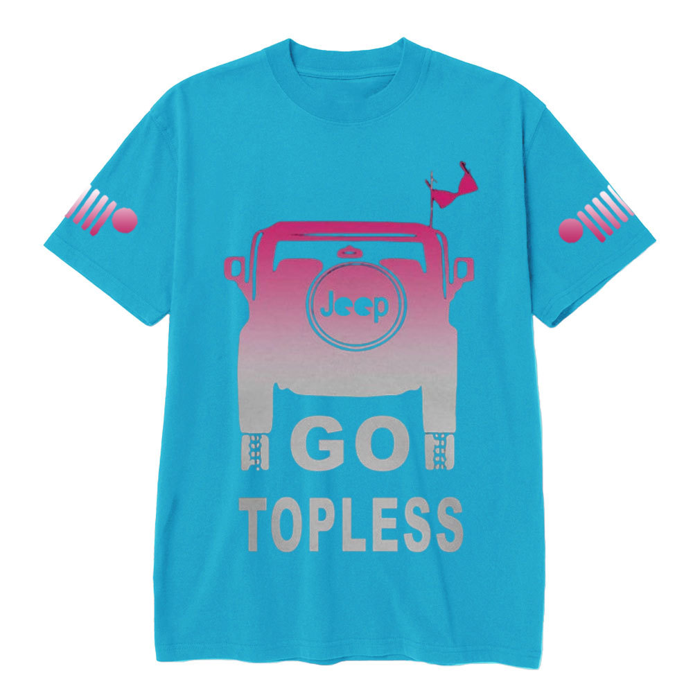 Jp Girl Go Topless Pink Jp T-Shirt