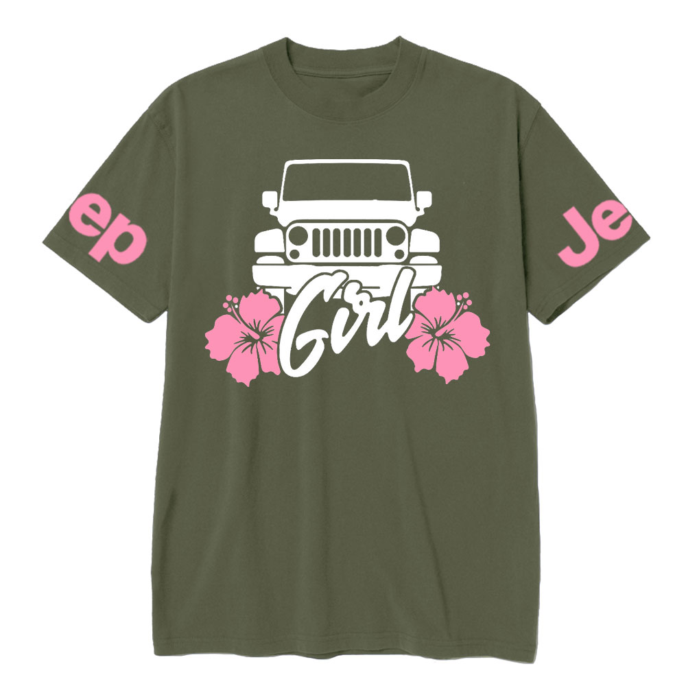 Jp Girl Pink Flowers T-Shirt
