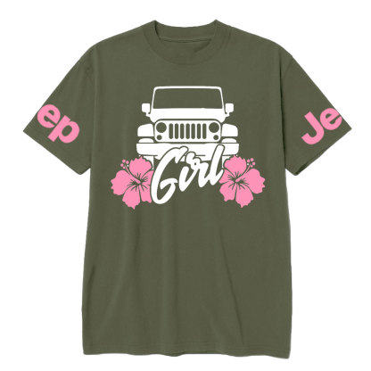 Jp Girl Pink Flowers T-Shirt