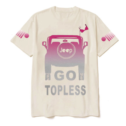 Jp Girl Go Topless Pink Jp T-Shirt