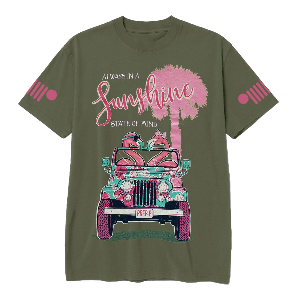 Flamingo Sunshine State of Mind Jp T-Shirt