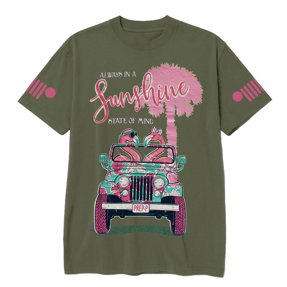 Flamingo Sunshine State of Mind Jp T-Shirt