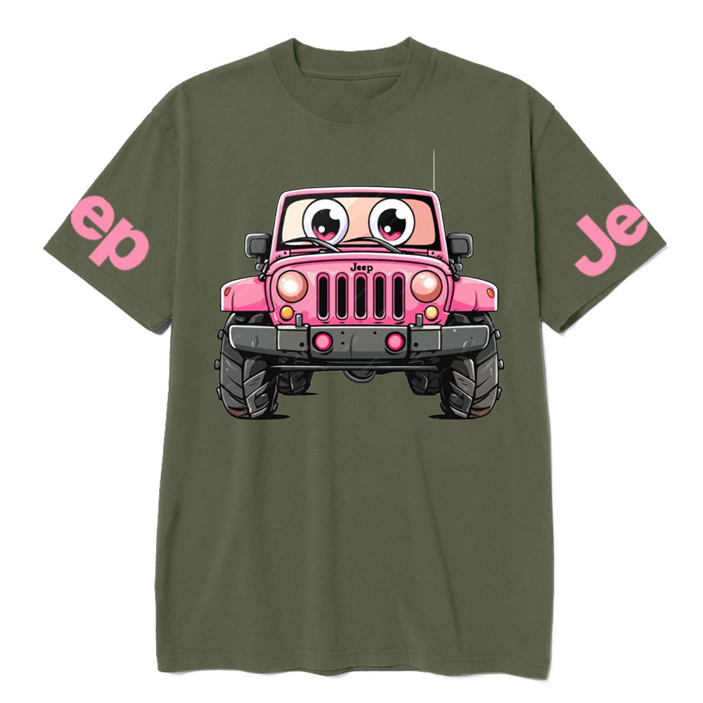 Pink Jp Car Breast Cancer Awareness T-Shirt