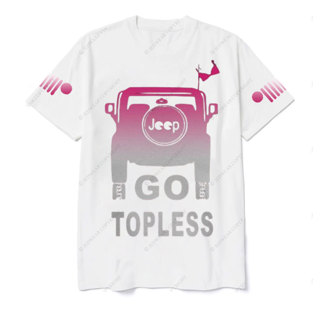 Jp Girl Go Topless Pink Jp T-Shirt