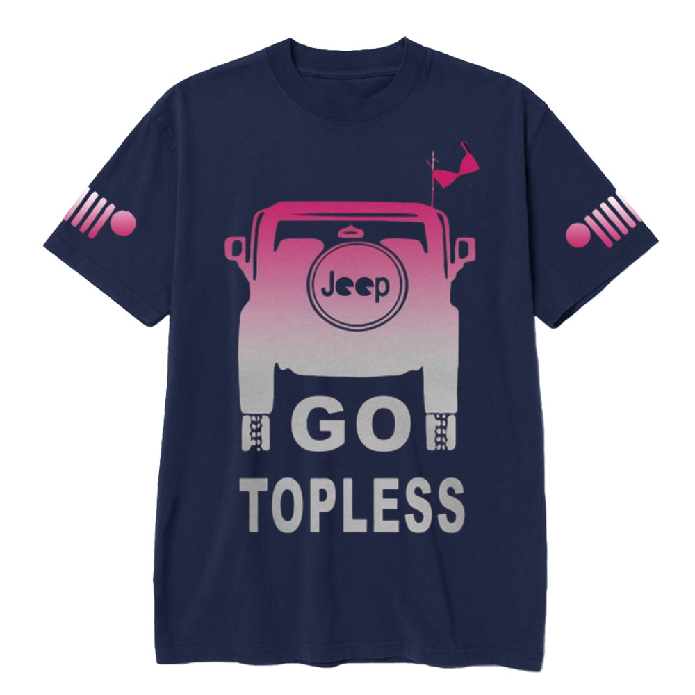 Jp Girl Go Topless Pink Jp T-Shirt