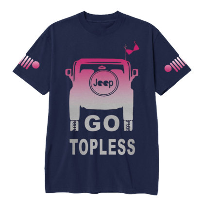Jp Girl Go Topless Pink Jp T-Shirt