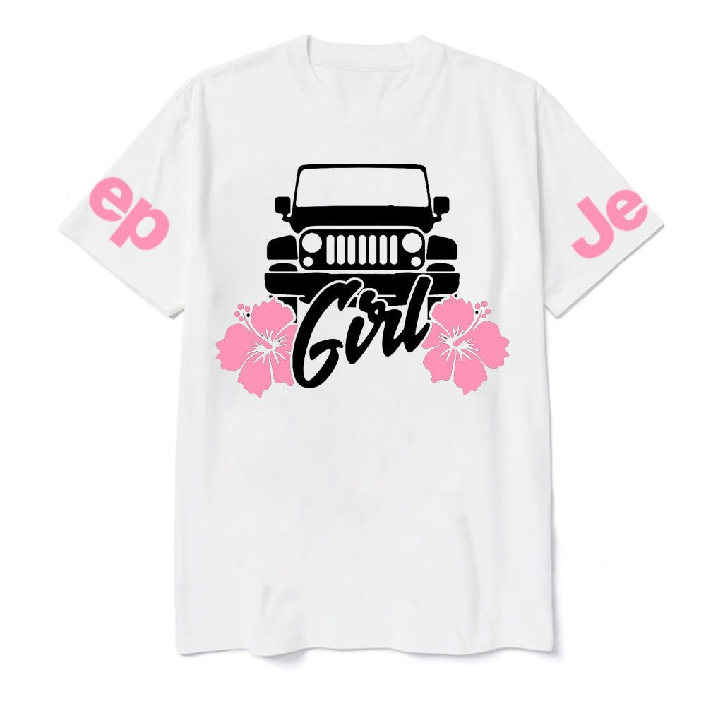 Jp Girl Pink Flowers T-Shirt