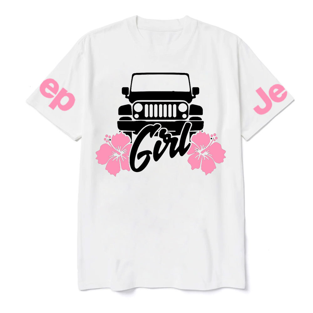 Jp Girl Pink Flowers T-Shirt