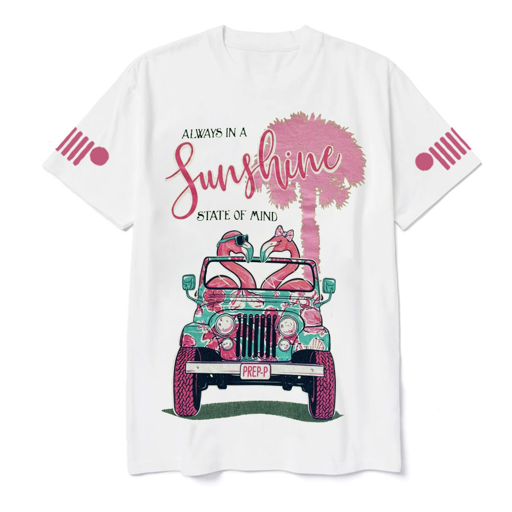 Flamingo Sunshine State of Mind Jp T-Shirt
