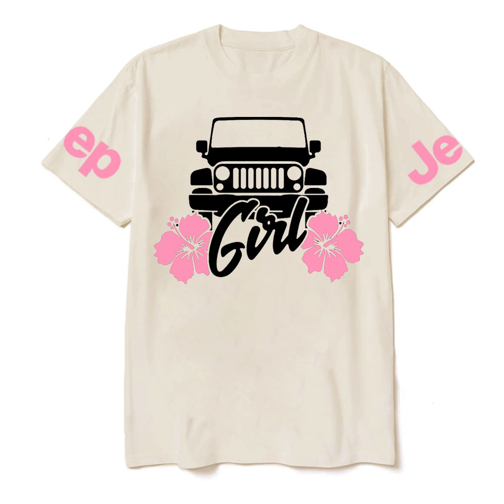 Jp Girl Pink Flowers T-Shirt