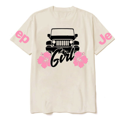 Jp Girl Pink Flowers T-Shirt