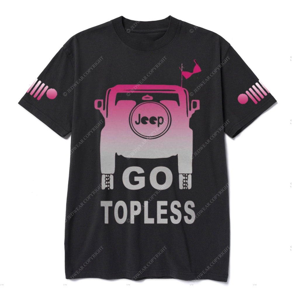 Jp Girl Go Topless Pink Jp T-Shirt