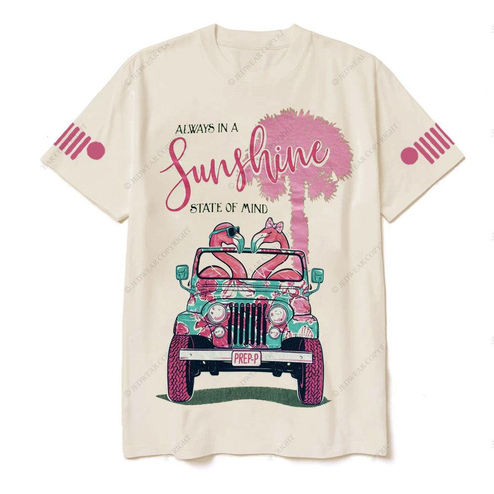 Flamingo Sunshine State of Mind Jp T-Shirt