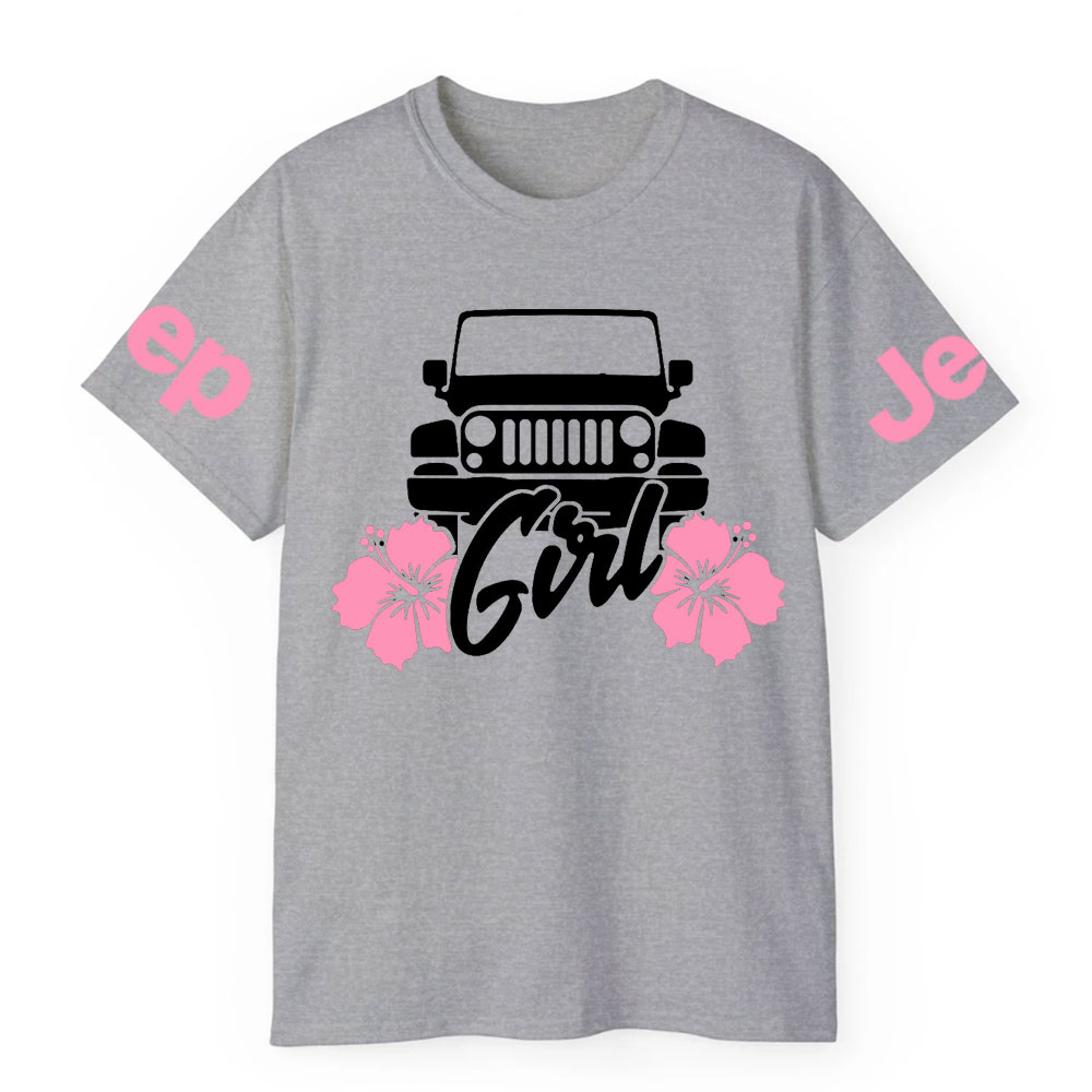 Jp Girl Pink Flowers T-Shirt