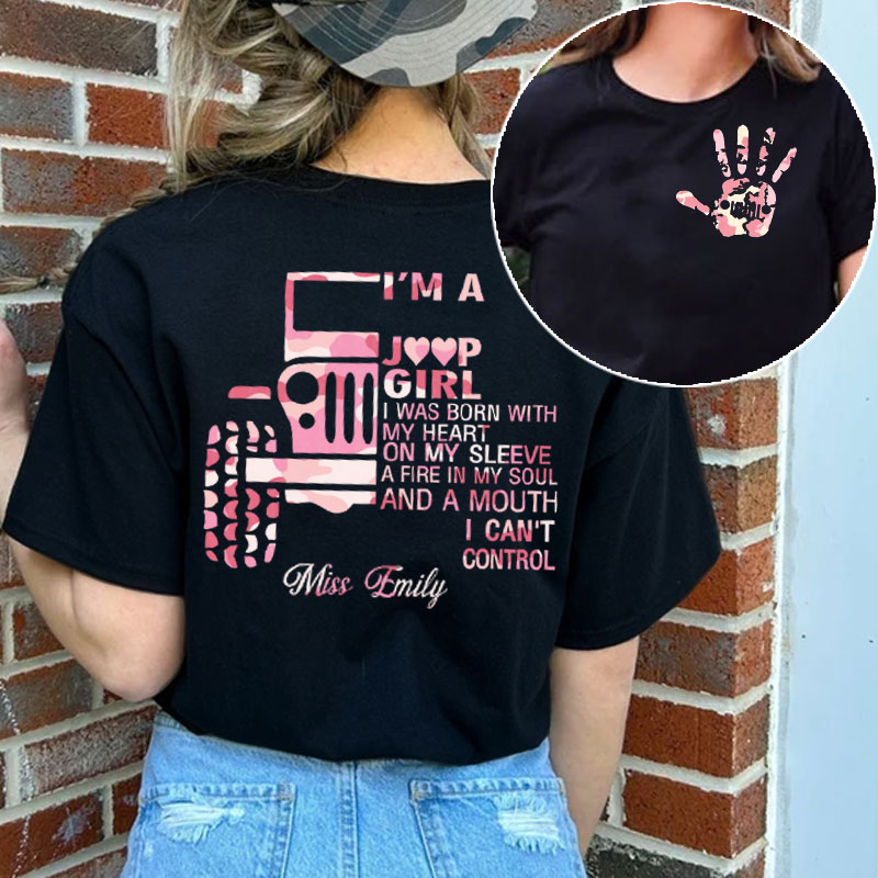Jp Wave Pink Camouflage, I'M A Jeep Girl Tshirt