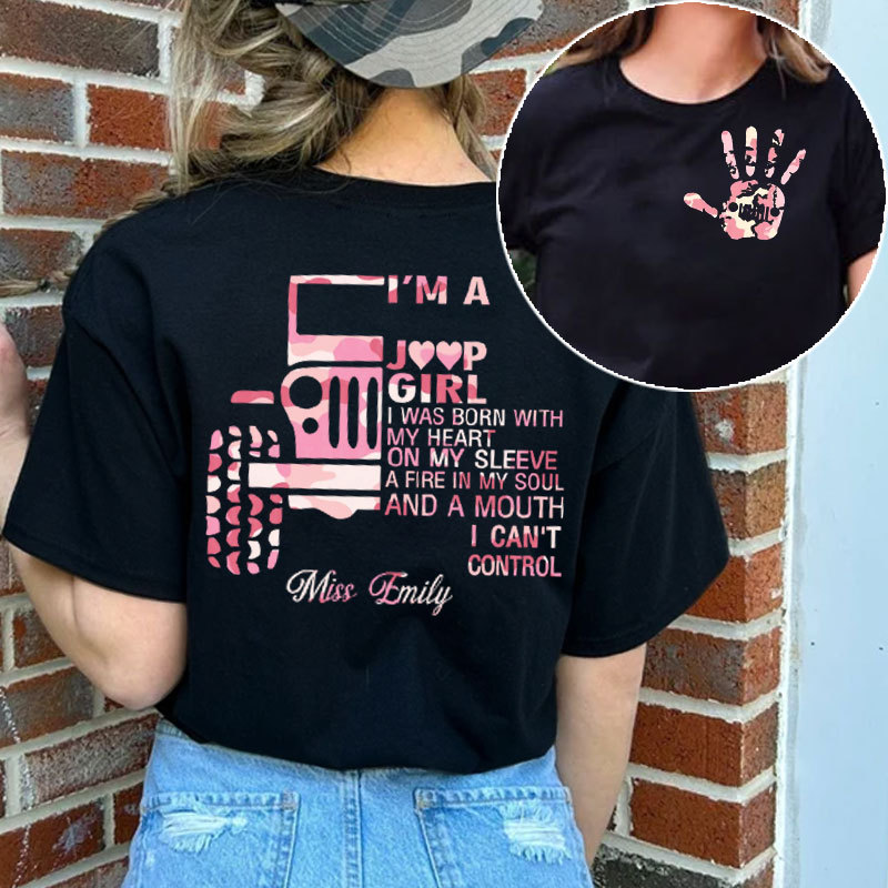 Jp Wave Pink Camouflage, I'M A Jeep Girl Tshirt