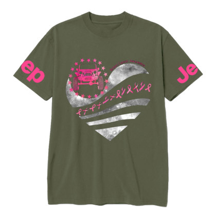 Breast Cancer Awareness Pink Ribbon Heart Jp Lover T-shirt
