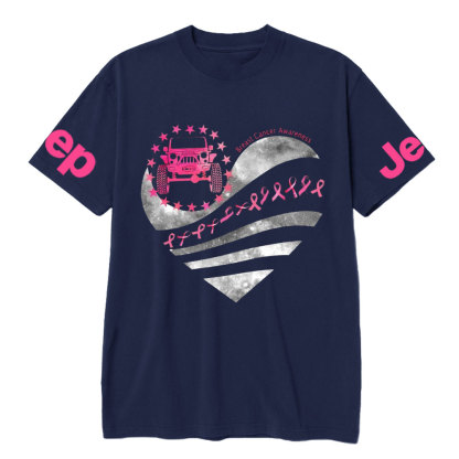 Breast Cancer Awareness Pink Ribbon Heart Jp Lover T-shirt