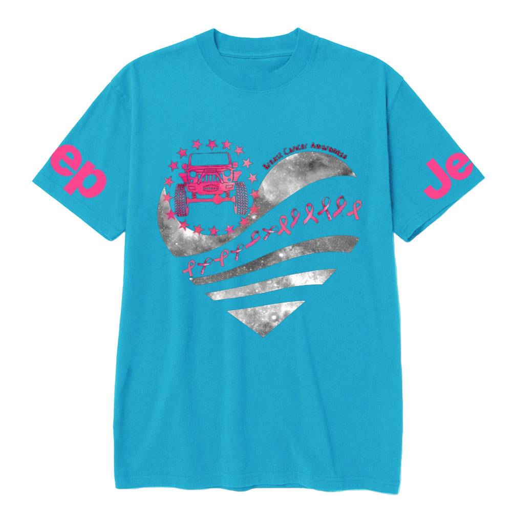 Breast Cancer Awareness Pink Ribbon Heart Jp Lover T-shirt