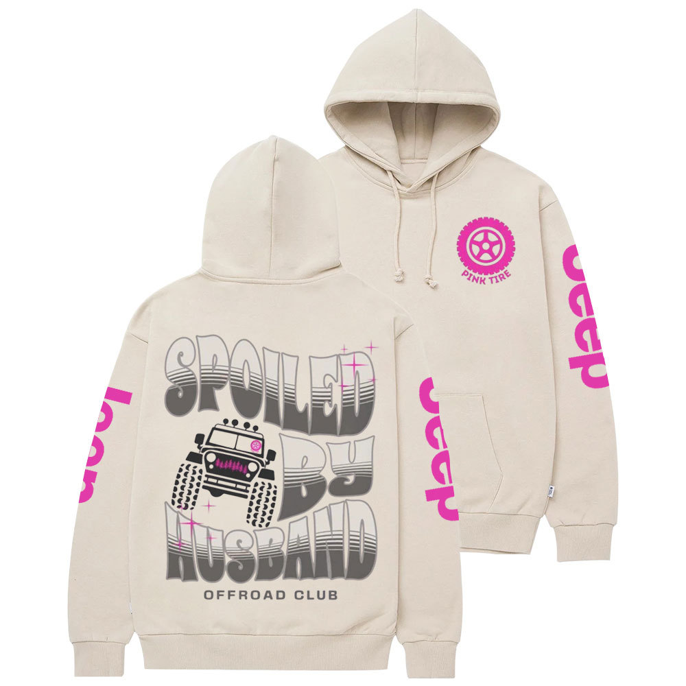 Spoiled by Husband Offroad Feminist Flag Jp Casual Hoodie