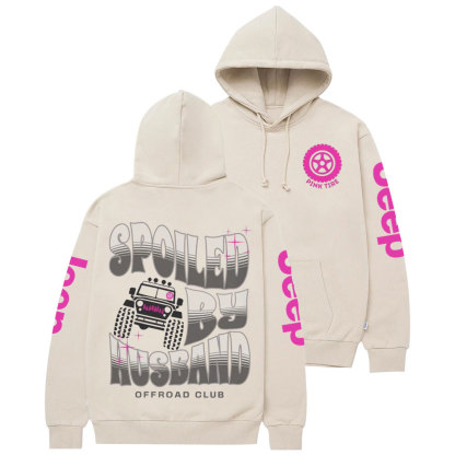 Spoiled by Husband Offroad Feminist Flag Jp Casual Hoodie