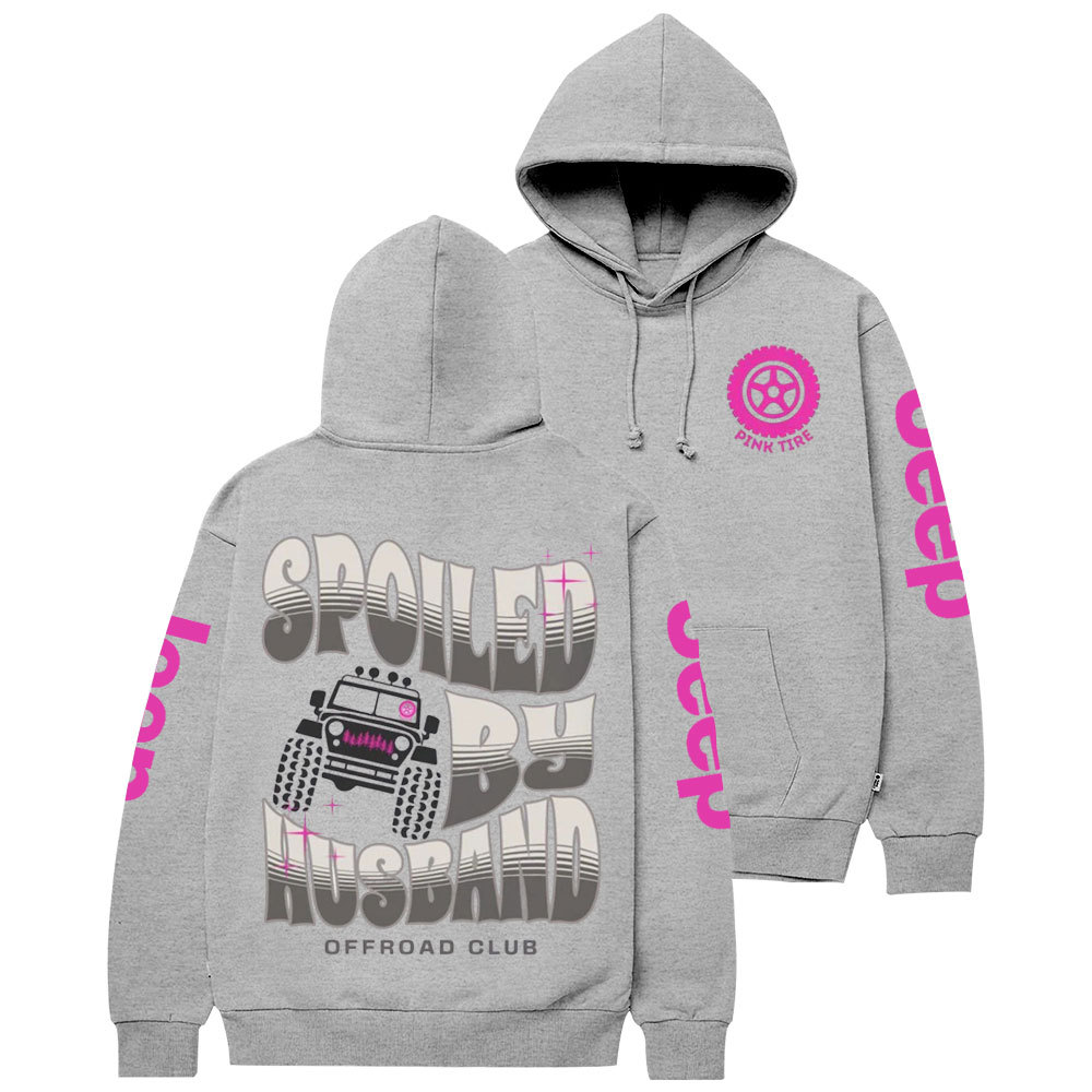 Spoiled by Husband Offroad Feminist Flag Jp Casual Hoodie