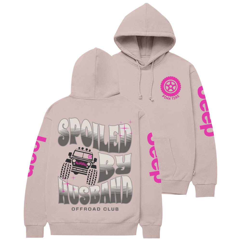 Spoiled by Husband Offroad Feminist Flag Jp Casual Hoodie