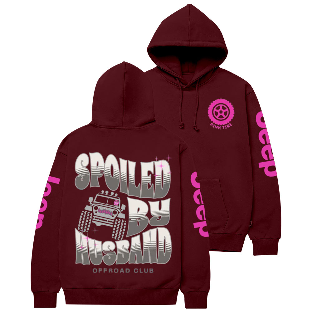 Spoiled by Husband Offroad Feminist Flag Jp Casual Hoodie