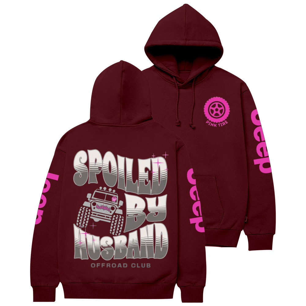 Spoiled by Husband Offroad Feminist Flag Jp Casual Hoodie