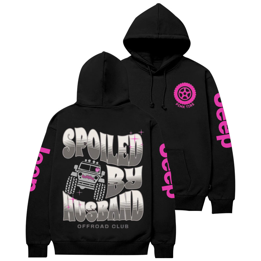 Spoiled by Husband Offroad Feminist Flag Jp Casual Hoodie