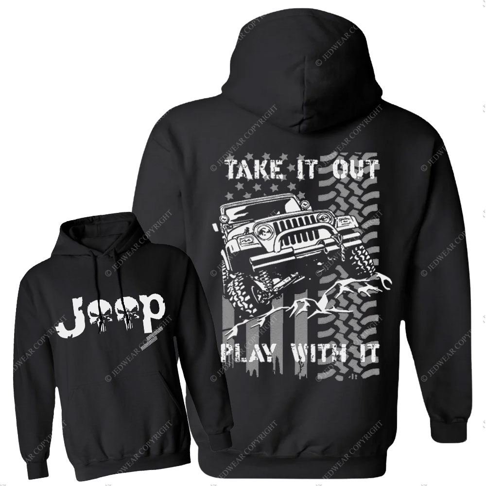 Jp American Flag Take It Out and Play With It Men Casual Hoodie