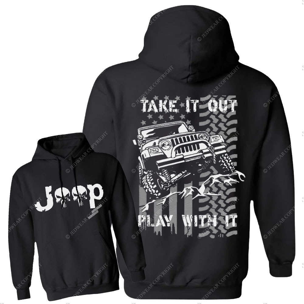 Jp American Flag Take It Out and Play With It Men Casual Hoodie