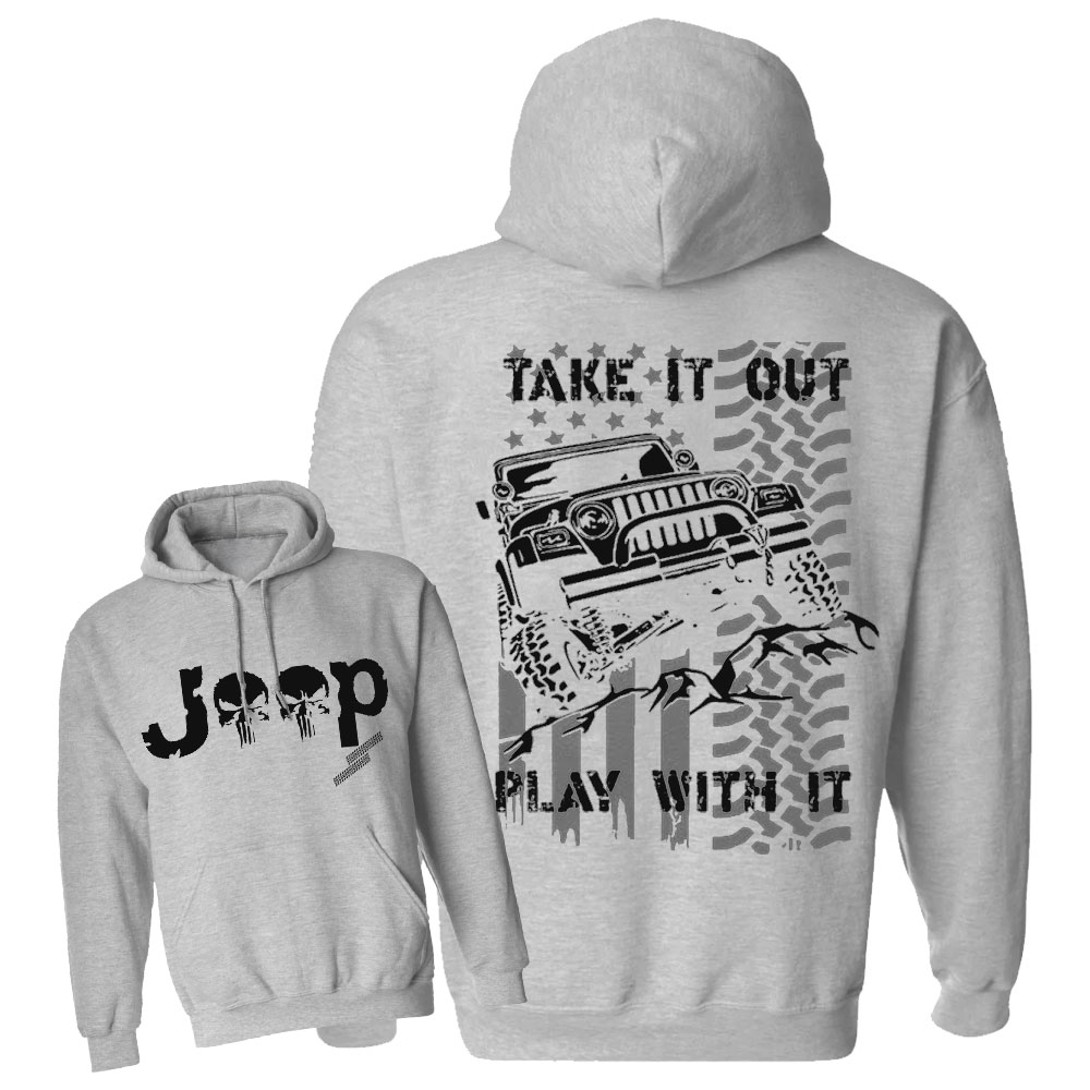 Jp American Flag Take It Out and Play With It Men Casual Hoodie