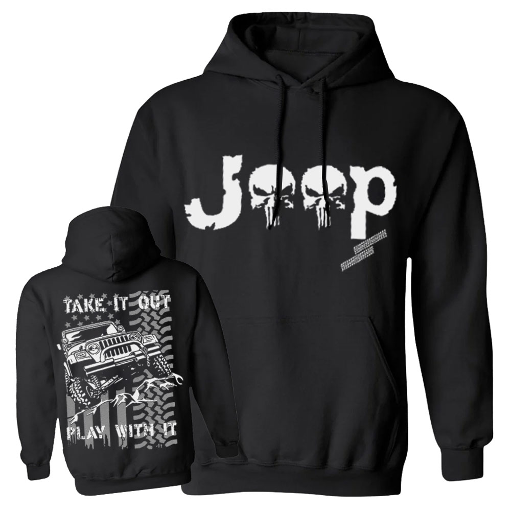 Jp American Flag Take It Out and Play With It Men Casual Hoodie
