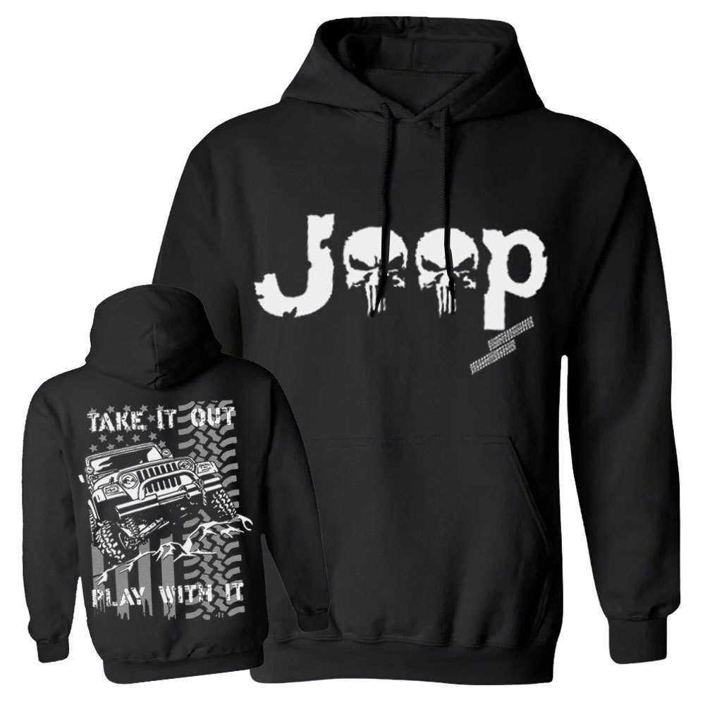 Jp American Flag Take It Out and Play With It Men Casual Hoodie