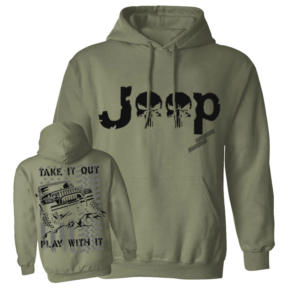 Jp American Flag Take It Out and Play With It Men Casual Hoodie