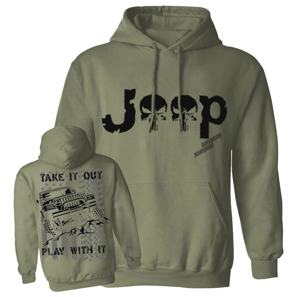 Jp American Flag Take It Out and Play With It Men Casual Hoodie
