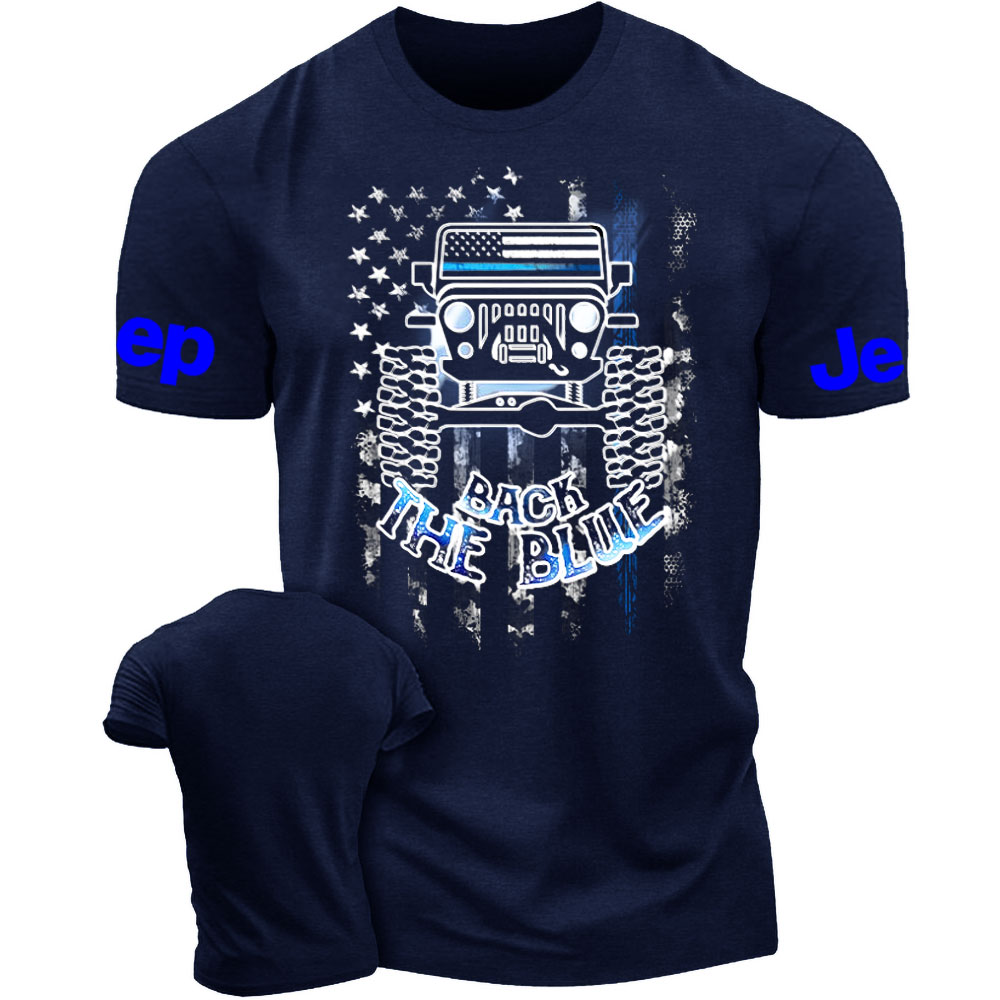 Jp Flag Back The Blue Men T-Shirt