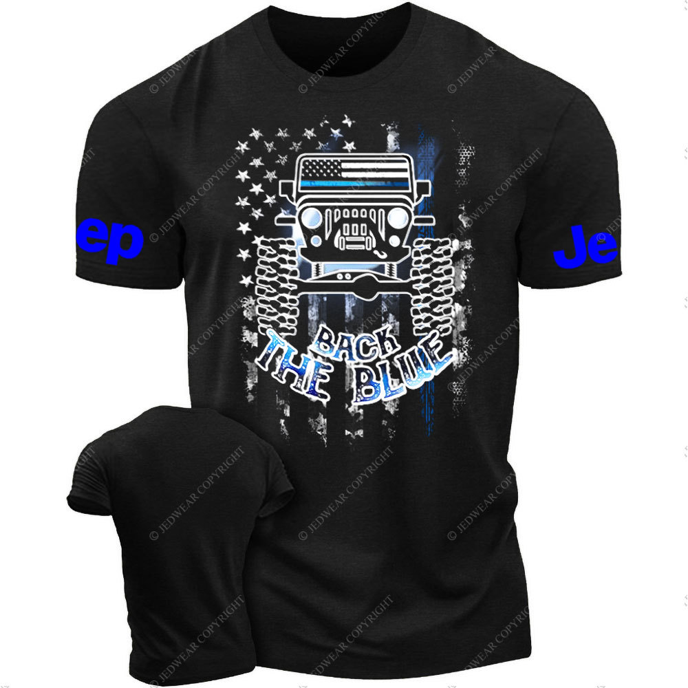 Jp Flag Back The Blue Men T-Shirt