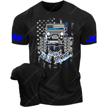 Jp Flag Back The Blue Men T-Shirt