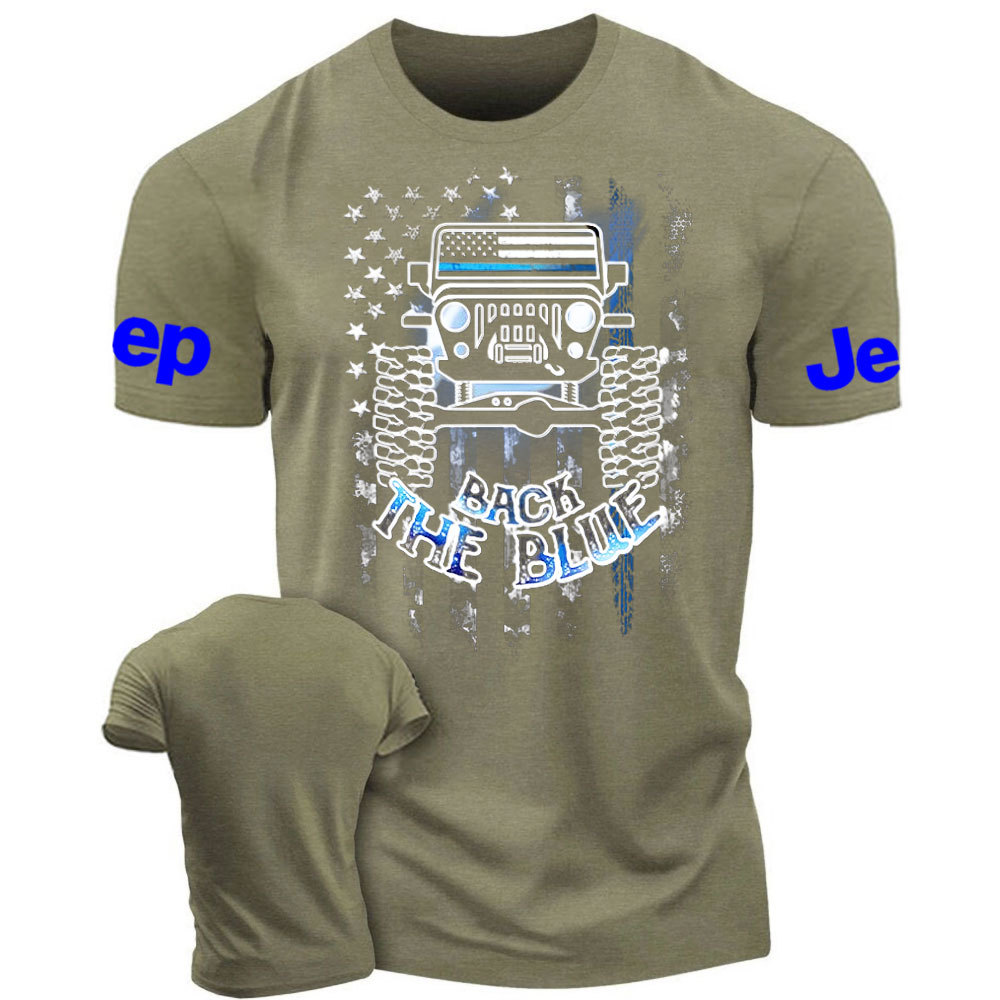 Jp Flag Back The Blue Men T-Shirt