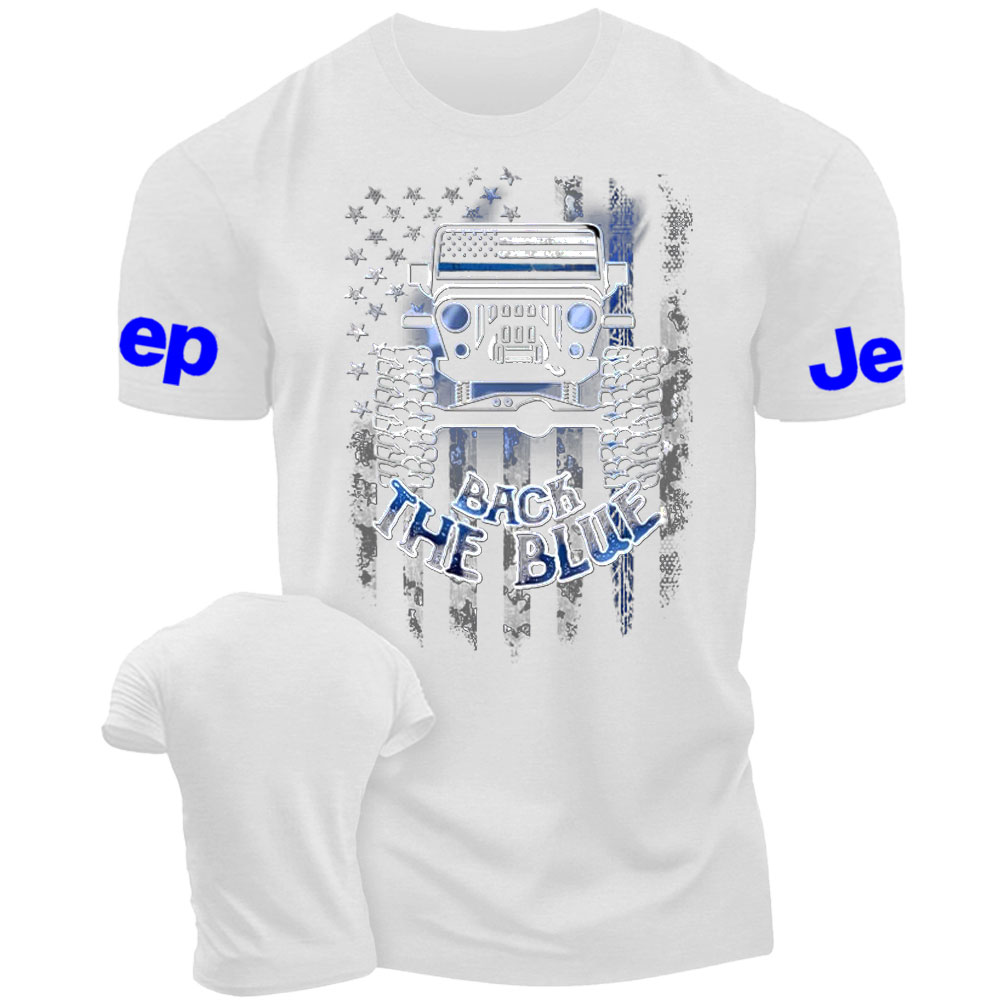 Jp Flag Back The Blue Men T-Shirt