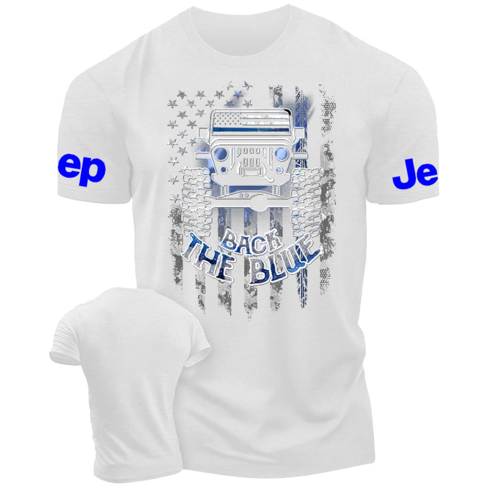 Jp Flag Back The Blue Men T-Shirt